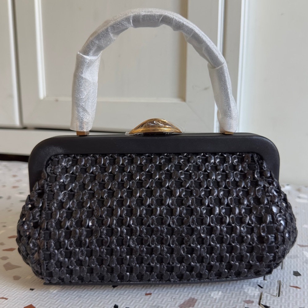 Cult Gaia Zuma Mini Crosbody Bag in Black